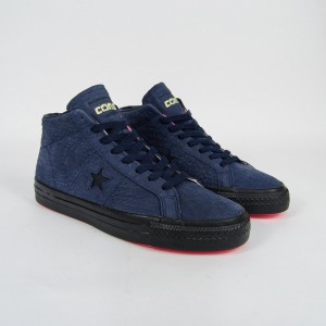 Converse Cons - One Star Pro Mid - Obsidian / Hyper Pink