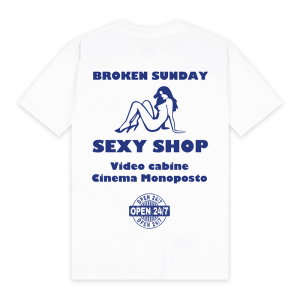 Broken Sunday - Sexy Shop Tee - White